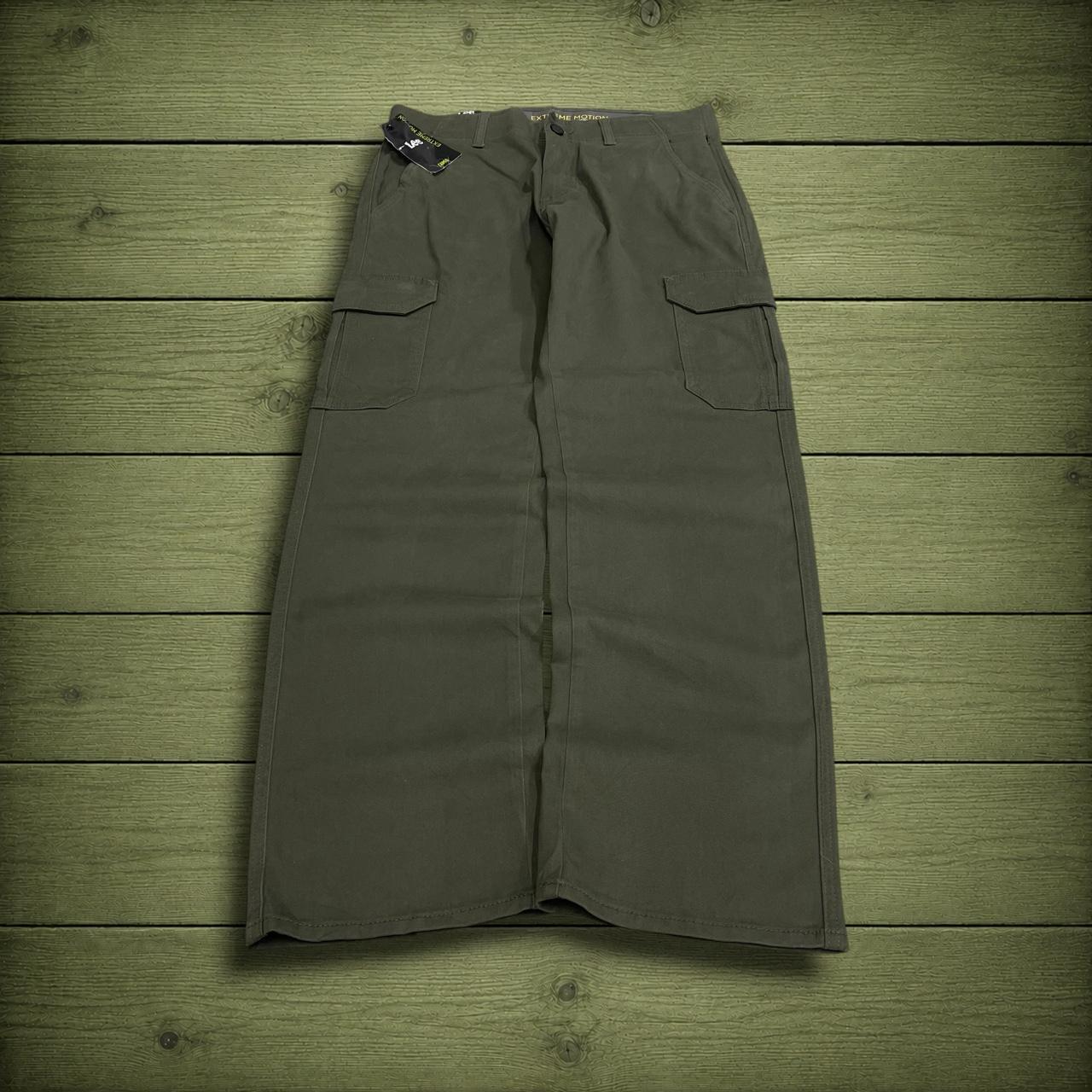 Y2K Lee cargo work pants green straight leg Regular straight fit chino hiking style trousers