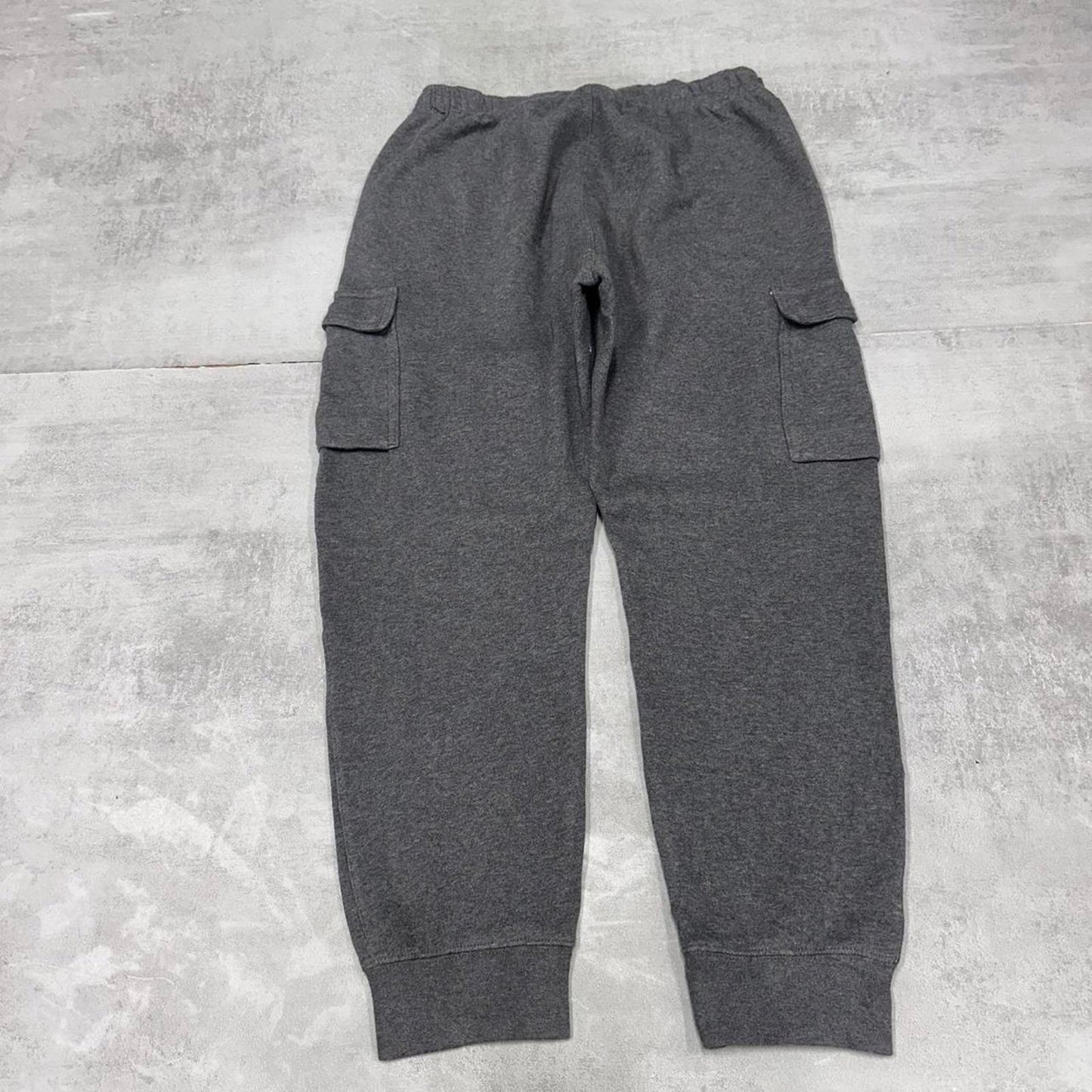 Y2k Grey Nike Cargo Joggers Medium Mens sweatpants embroidered logo