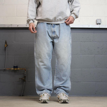 Vintage Y2k Dickies skate jeans blue Loose 5 pocket denim workwear pants