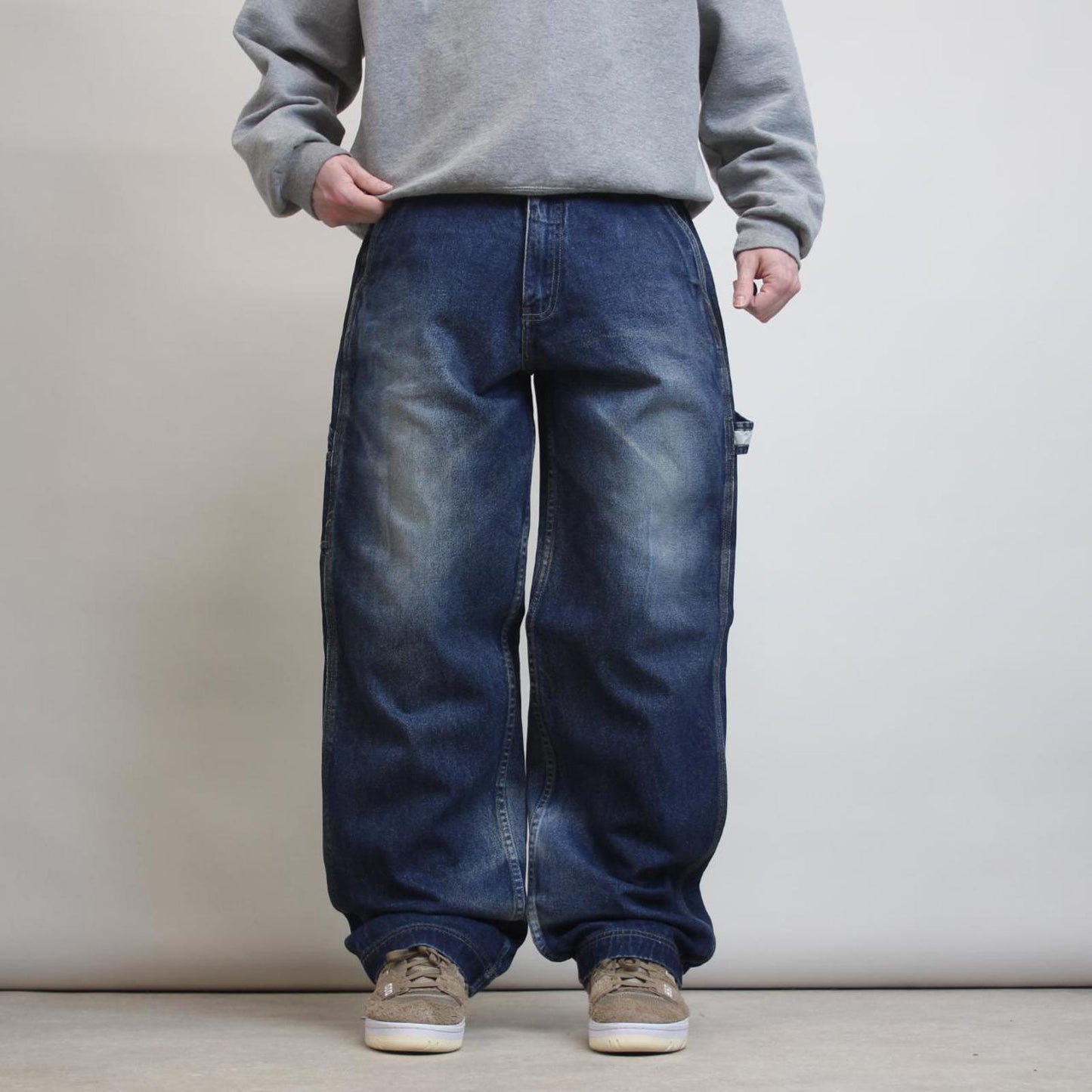 Baggy Snoop Dogg carpenter jeans W34L33 embroidered y2k style rare wide leg