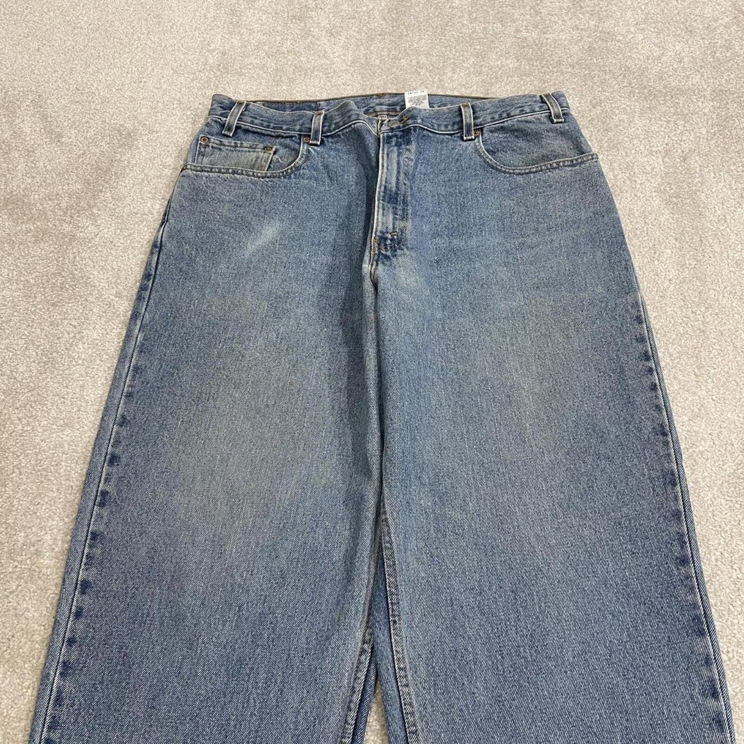 Levi's baggy tapered jeans y2k blue Loose fit wide leg denim surf style pants
