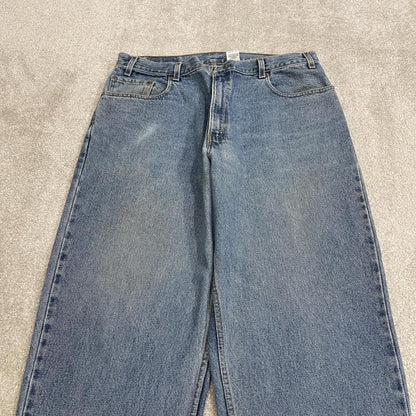 Levi's baggy tapered jeans y2k blue Loose fit wide leg denim surf style pants