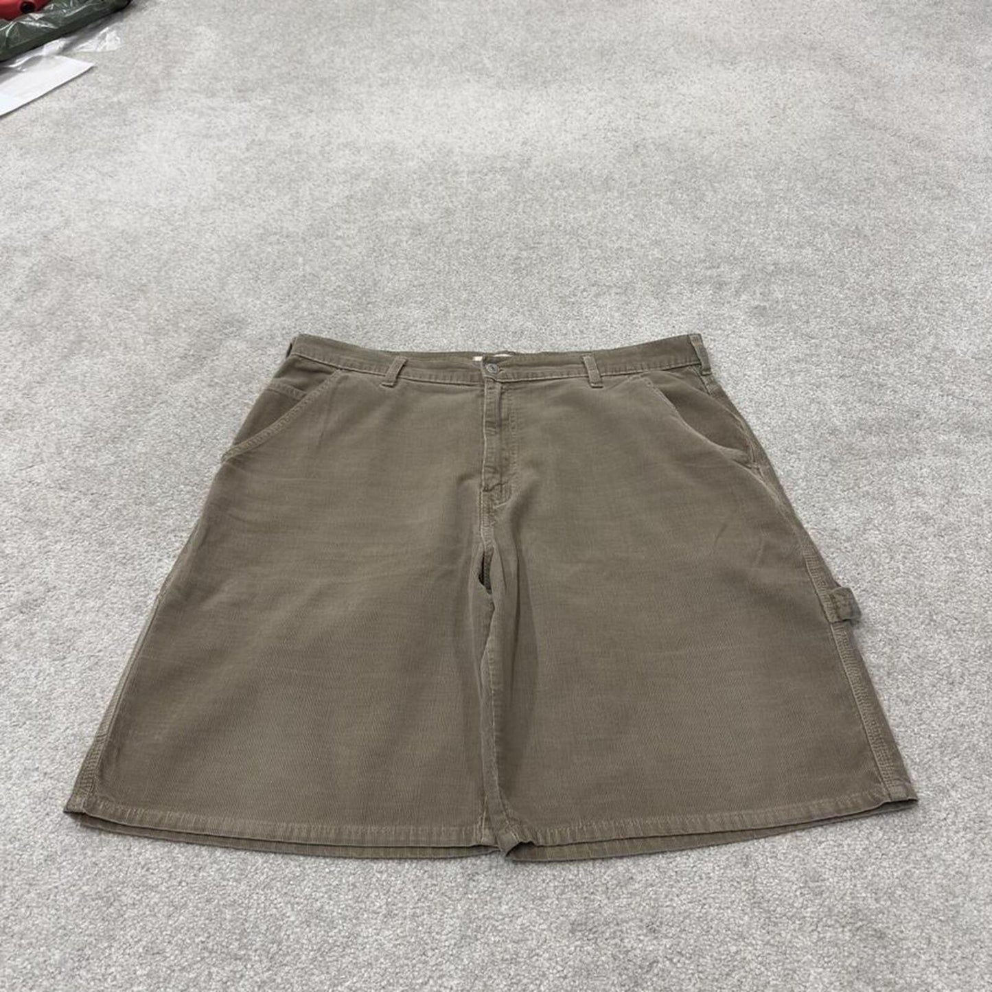 Levi’s baggy corduroy shorts carpenter khaki Loose fit cord skate style cargo shorts