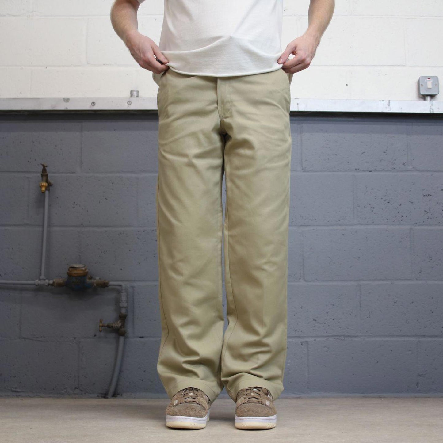 Dickies 874 Pants W32L32 khaki twill chino loose straight 90s style skater pants