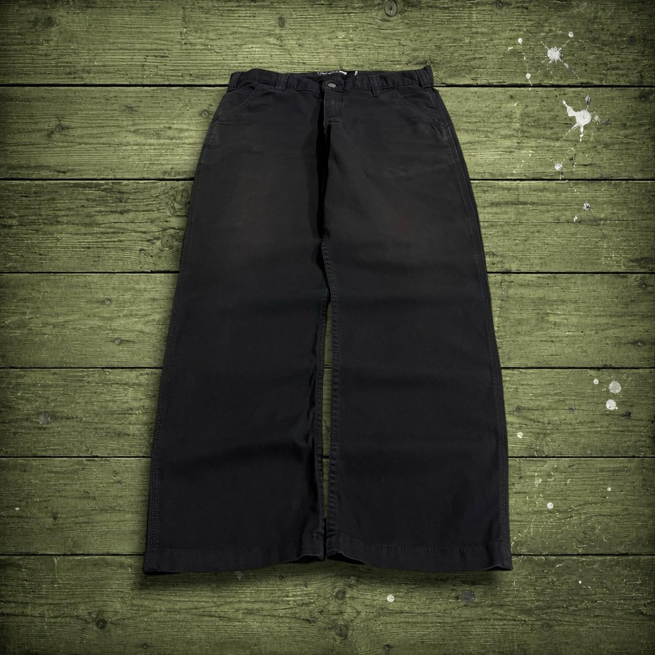 Carhartt carpenter pants y2k relaxed black Loose straight leg workwear utility pants