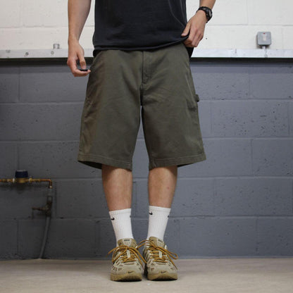 Carhartt baggy cargo shorts carpenter green Relaxed fit canvas skater style work shorts