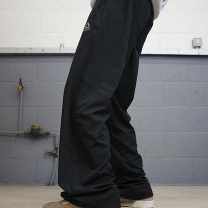 Black Reebok trackies XL Loose y2k shell suit sportswear tracksuit bottoms