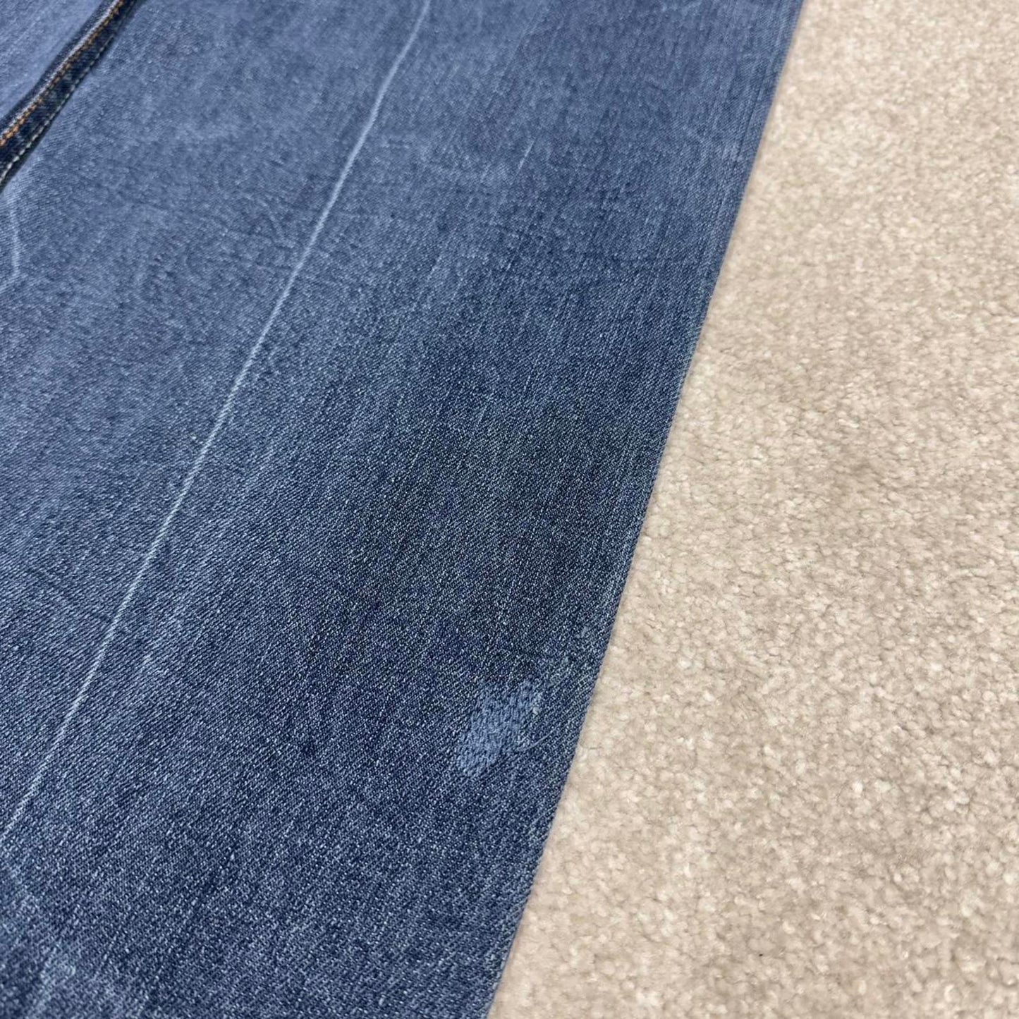 90s y2k Makaveli jeans W36L31 loose blue denim embroidered skate style hip hop pants