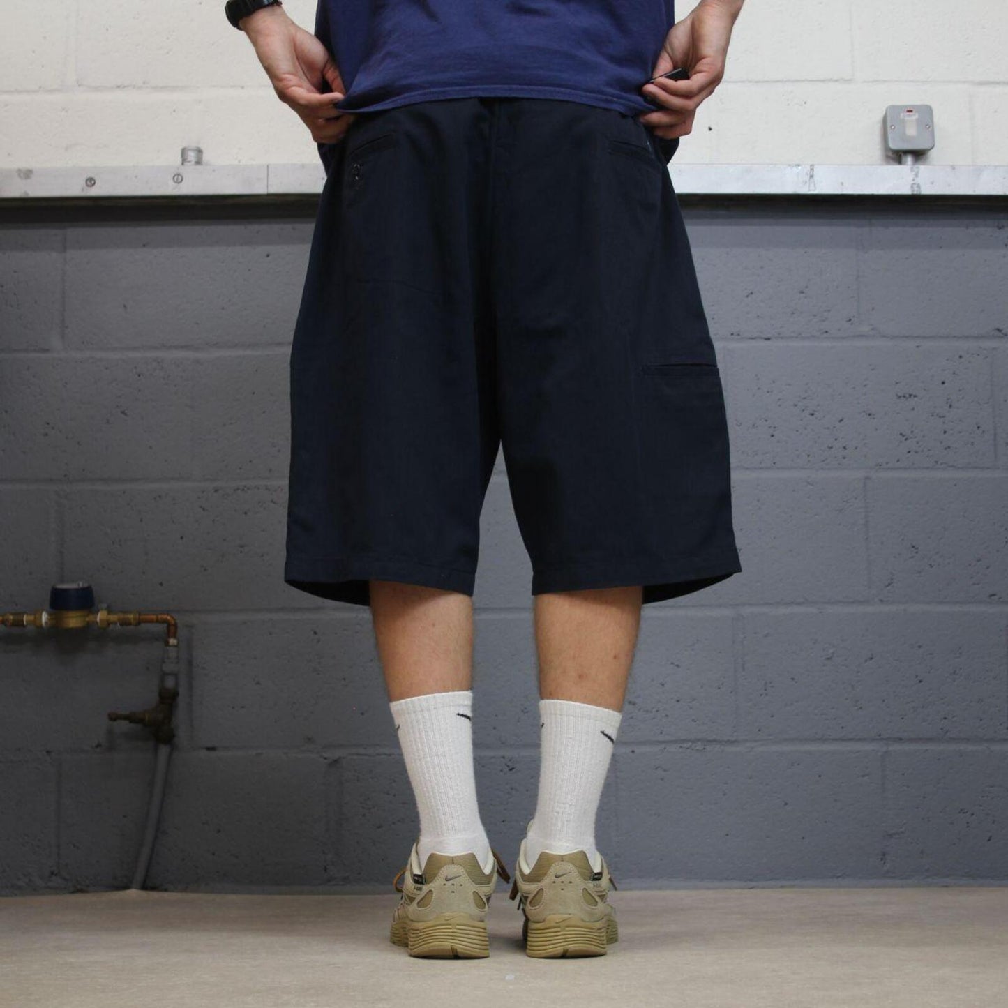 Dickies carpenter chino shorts navy Chino style skater shorts loose leg festival