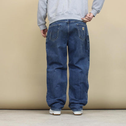 Blue Carhartt FR jeans W36L32 loose blue denim 90s style jeans