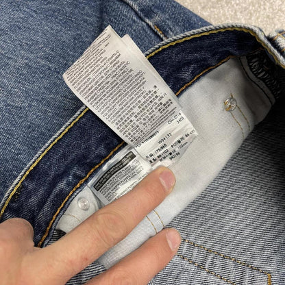 Y2k Levi's 505 jeans blue Straight leg denim pants red tab logo