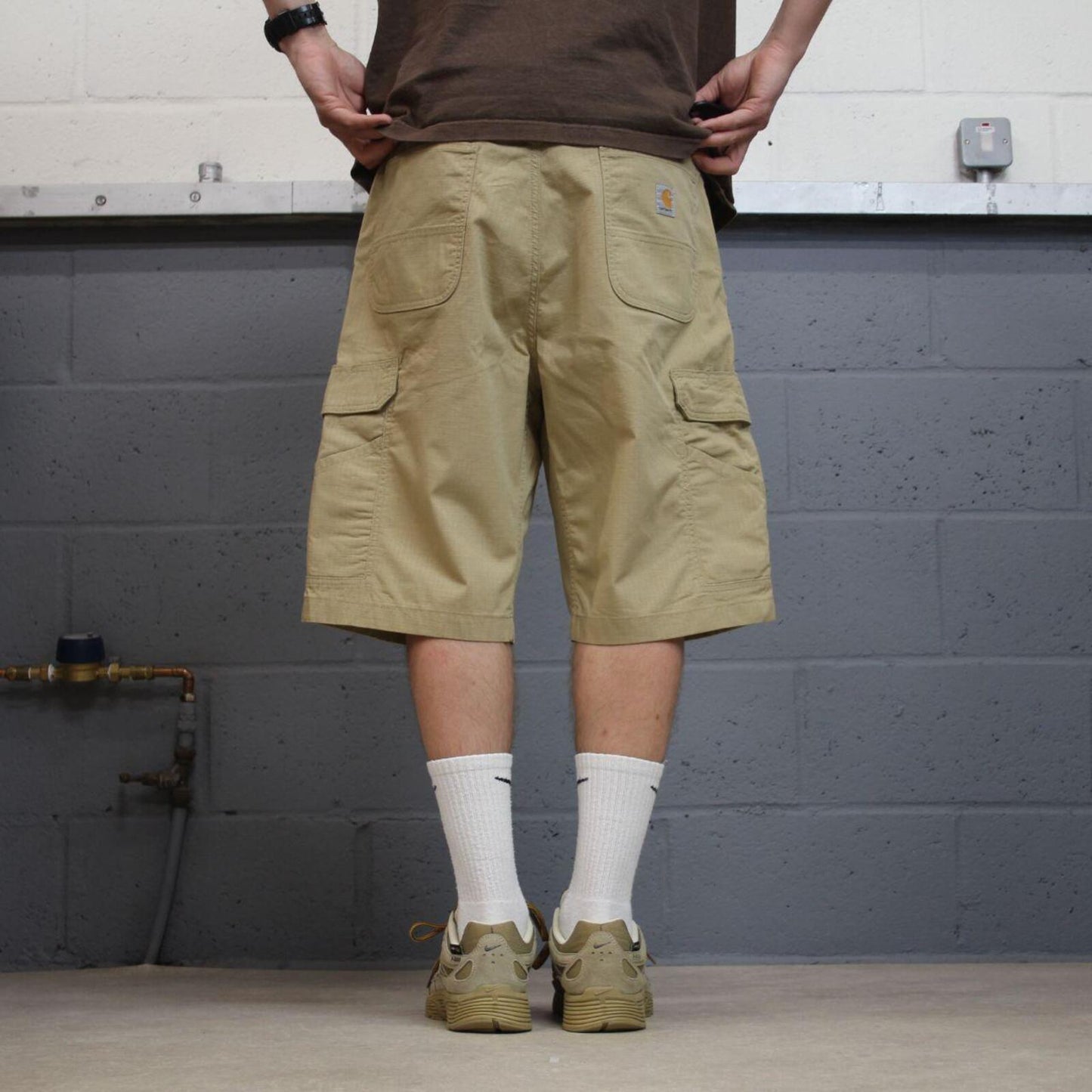 Carhartt baggy cargo shorts khaki Relaxed fit skater style summerwork shorts