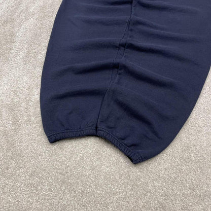 Champion baggy sweatpants joggers cuffed navy Loose floaty embroidered tracksuit bottoms