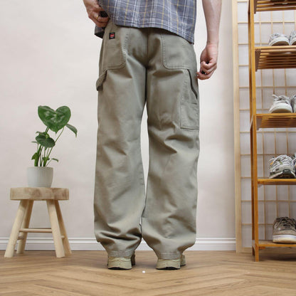Vintage Wrangler carpenter jeans y2k Loose fit utility workwear cargo skate trousers