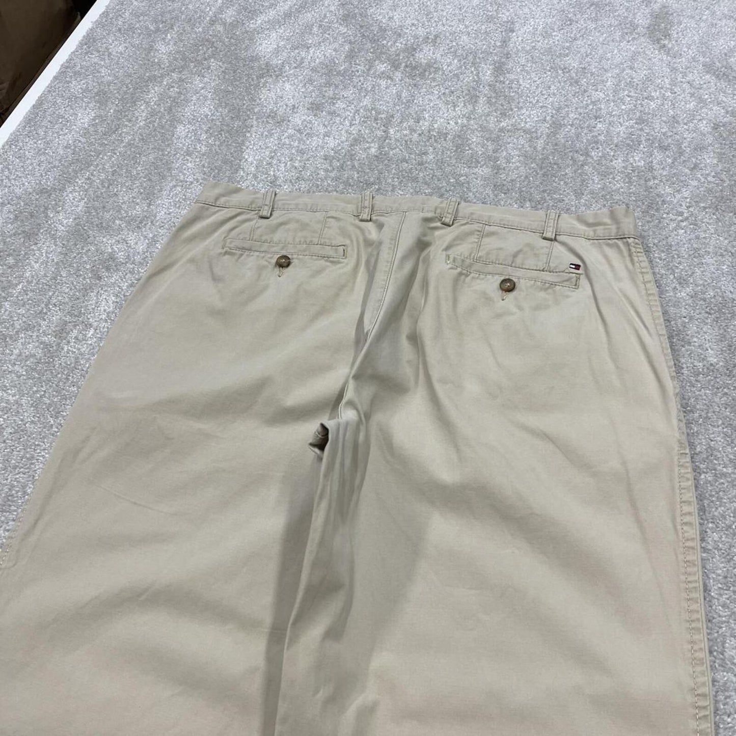 Tommy Hilfiger chino pants summer cream Loose smart casual chino trousers
