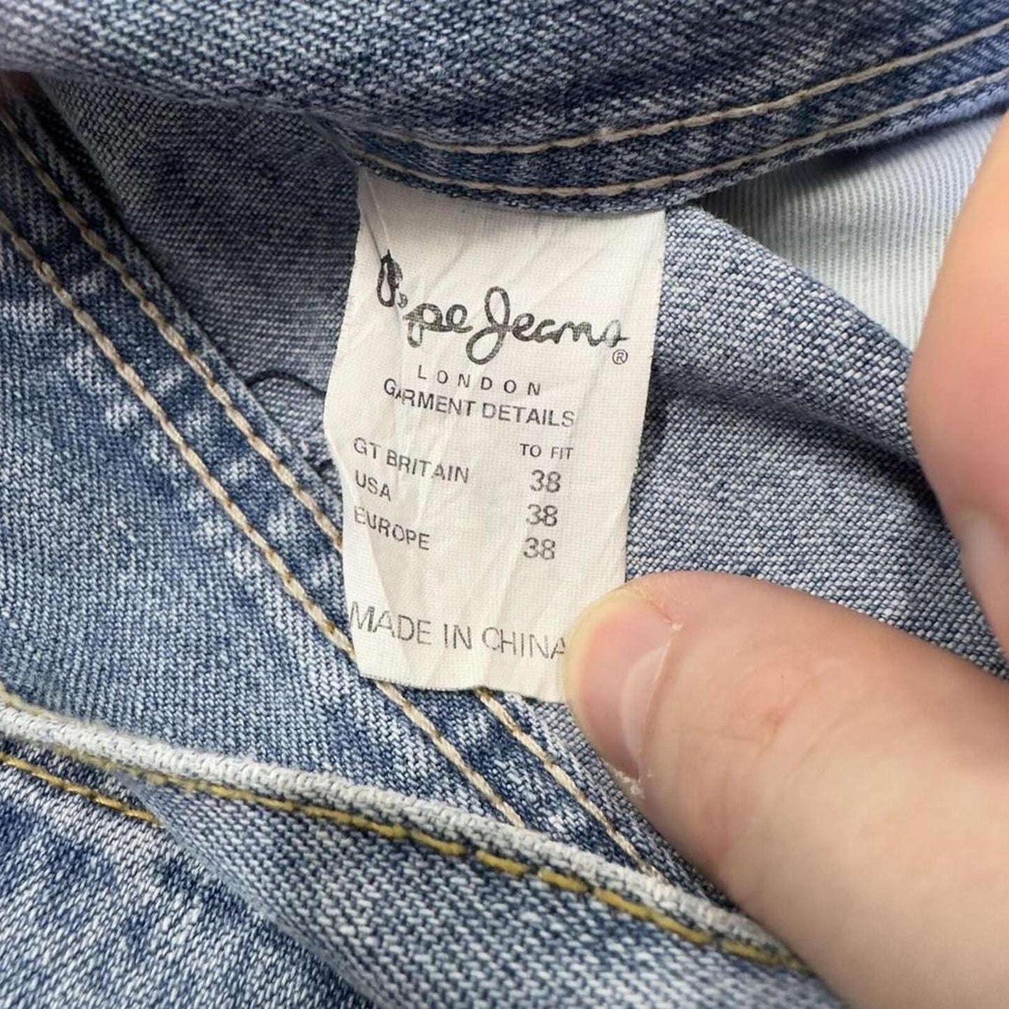 Pepe extra baggy denim shorts wide leg blue Long skater style surf jorts