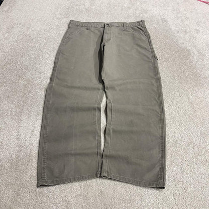 Rustler baggy carpenter jeans y2k wide leg grey 100% cotton skater style utility cargo pants