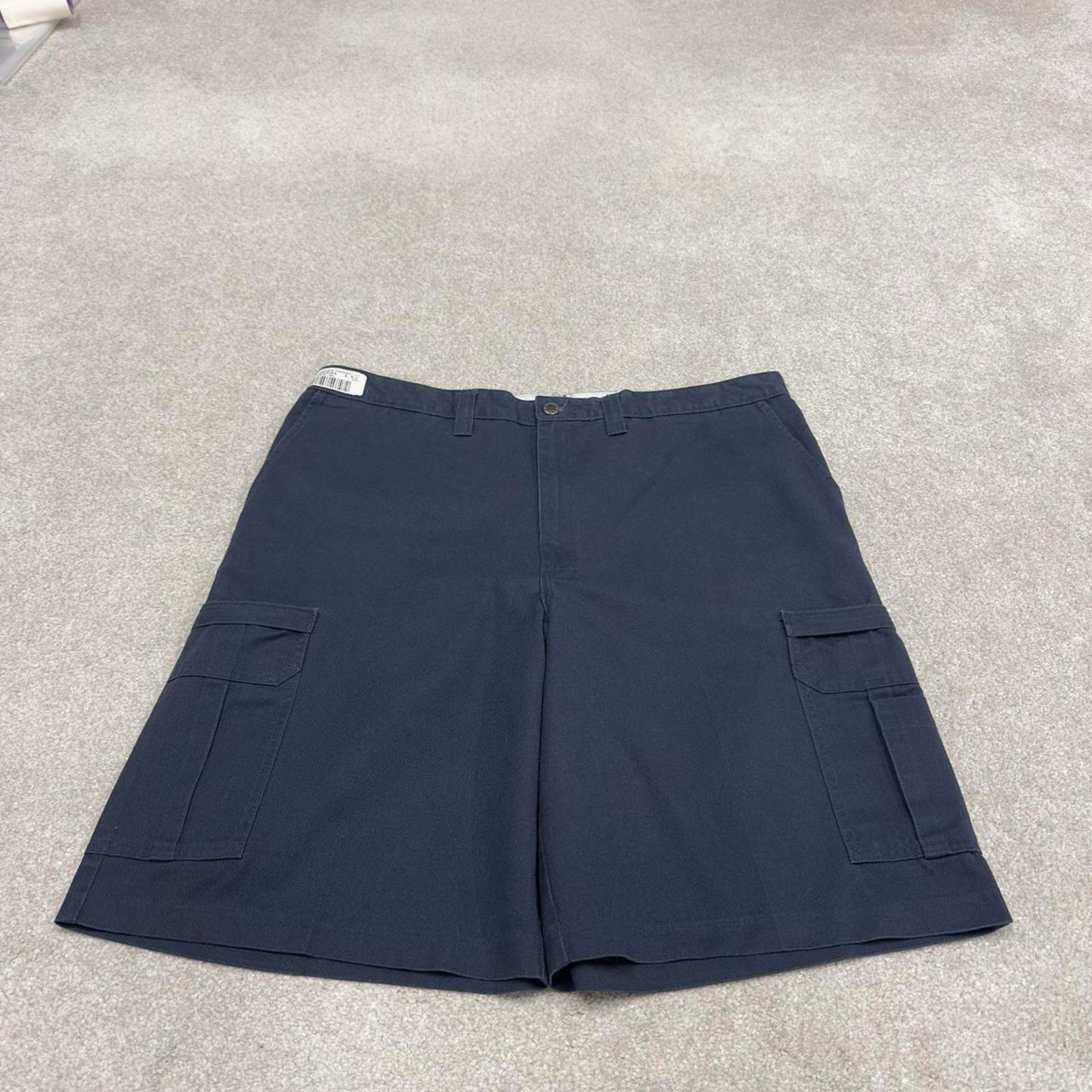 Y2k baggy Dickies cargo shorts skater style navy Loose wide leg chino summer festival shorts