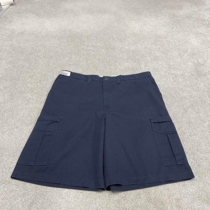 Y2k baggy Dickies cargo shorts skater style navy Loose wide leg chino summer festival shorts
