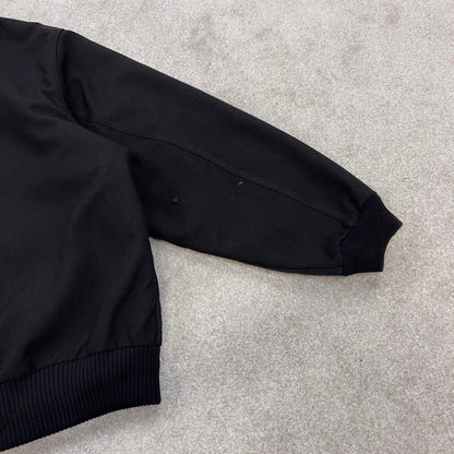 Black Carhartt hooded active jacket XL canvas bomber 90s style skater jacket