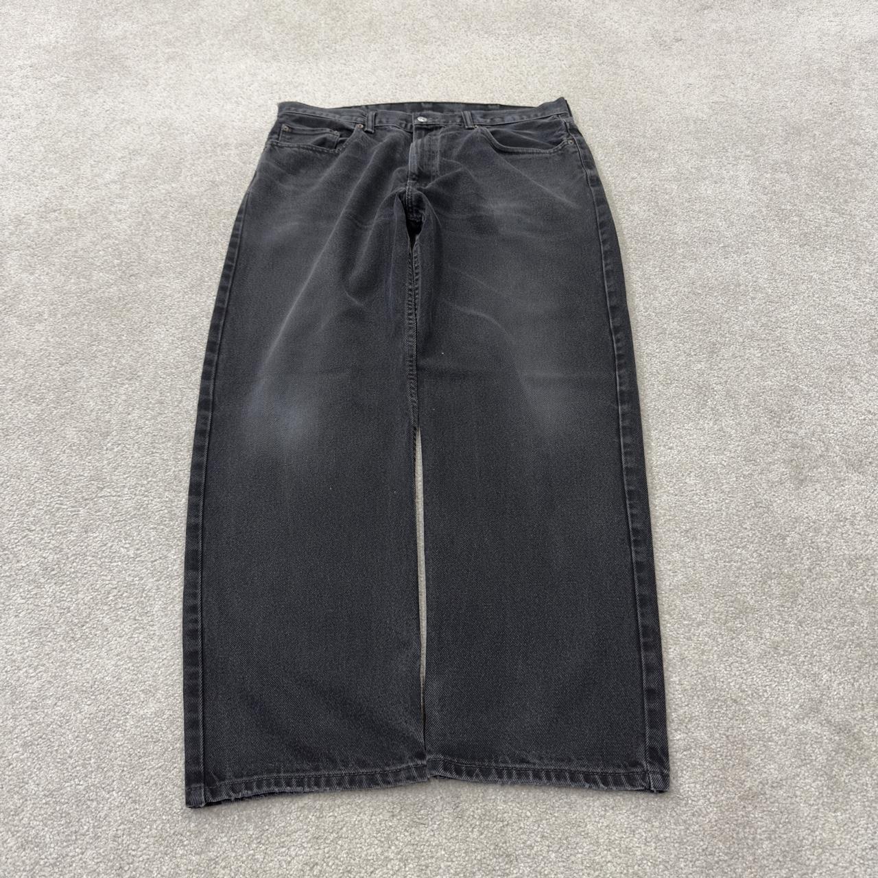 Levi’s 550 jeans y2k black denim Levi’s loose straight leg red tab logo pants