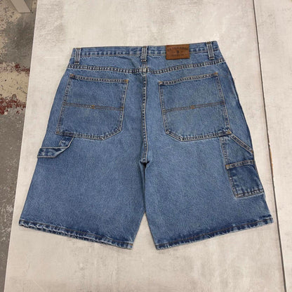 Baggy Polo Assn carpenter jorts W38 wide leg denim 90s style cargo skater shorts