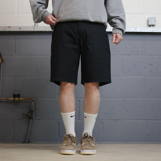 Dickies y2k carpenter shorts black Twill chino skater style shorts loose long leg
