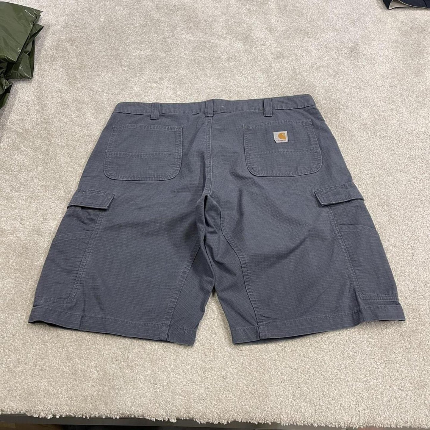 Carhartt cargo shorts carpenter y2k grey navy Thick canvas skater style workwear cargos