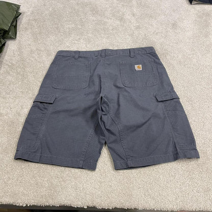 Carhartt cargo shorts carpenter y2k grey navy Thick canvas skater style workwear cargos