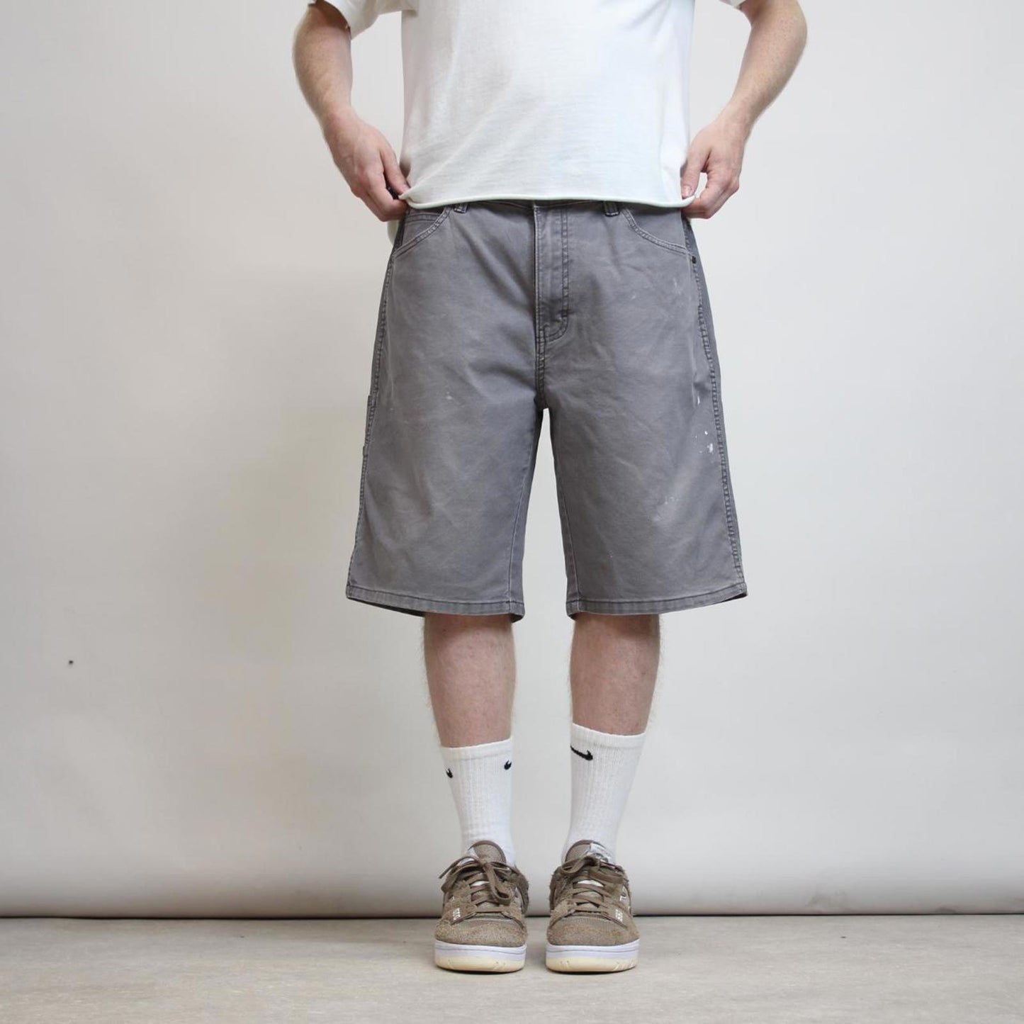 Grey Dickies carpenter jorts W36