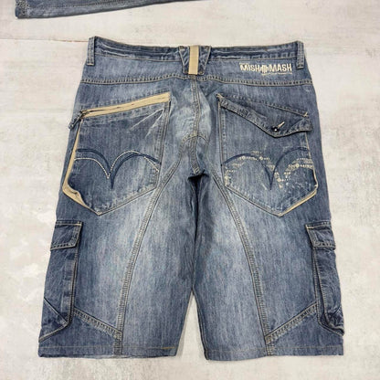 Blue Mish Mash Cargo jorts W38