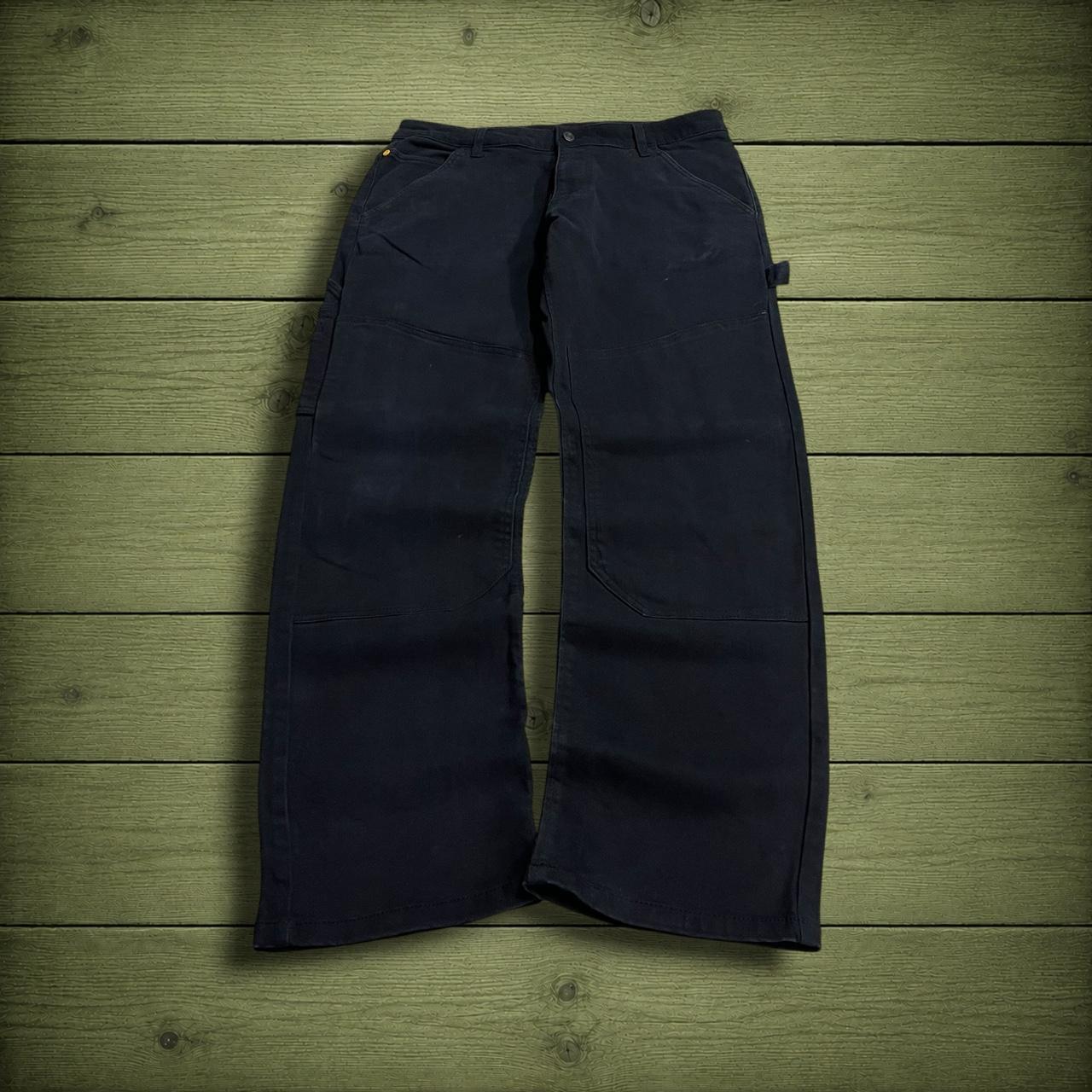 CAT carpenter pants double knee workwear y2k black Relaxed Caterpillar cargo skate work trousers