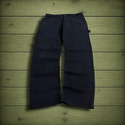 CAT carpenter pants double knee workwear y2k black Relaxed Caterpillar cargo skate work trousers