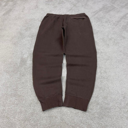 Brown Nike joggers Large y2k style sportswear track pants embroidered logo