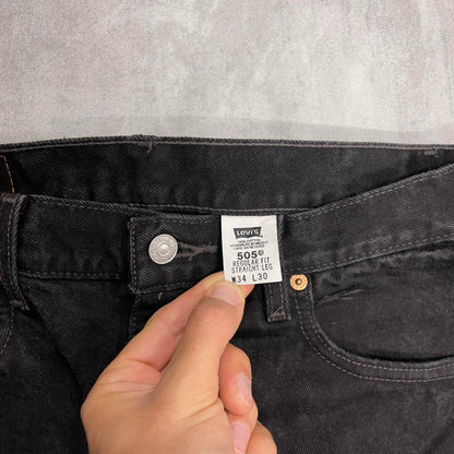 Vintage Black Levi's 505 jeans W34L30