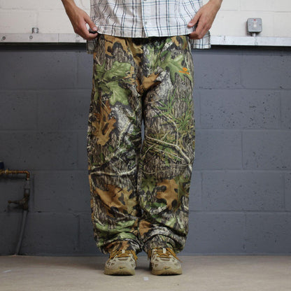 Y2K convertible Mossy Oak camo trousers / shorts lightweight technical outdoors hiking pants