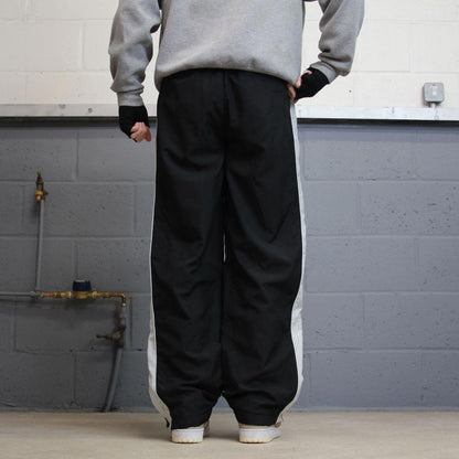 Vintage Y2K Adidas tracksuit bottoms black Side stripe design mesh lined gym track pants