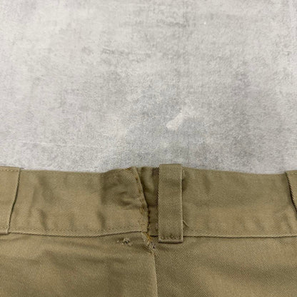 Beige Dickies pants W38L30 loose twill chino style skater pants