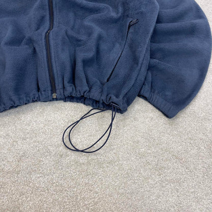 Blue Columbia technical full zip fleece XL y2k style autumn adjustable waist