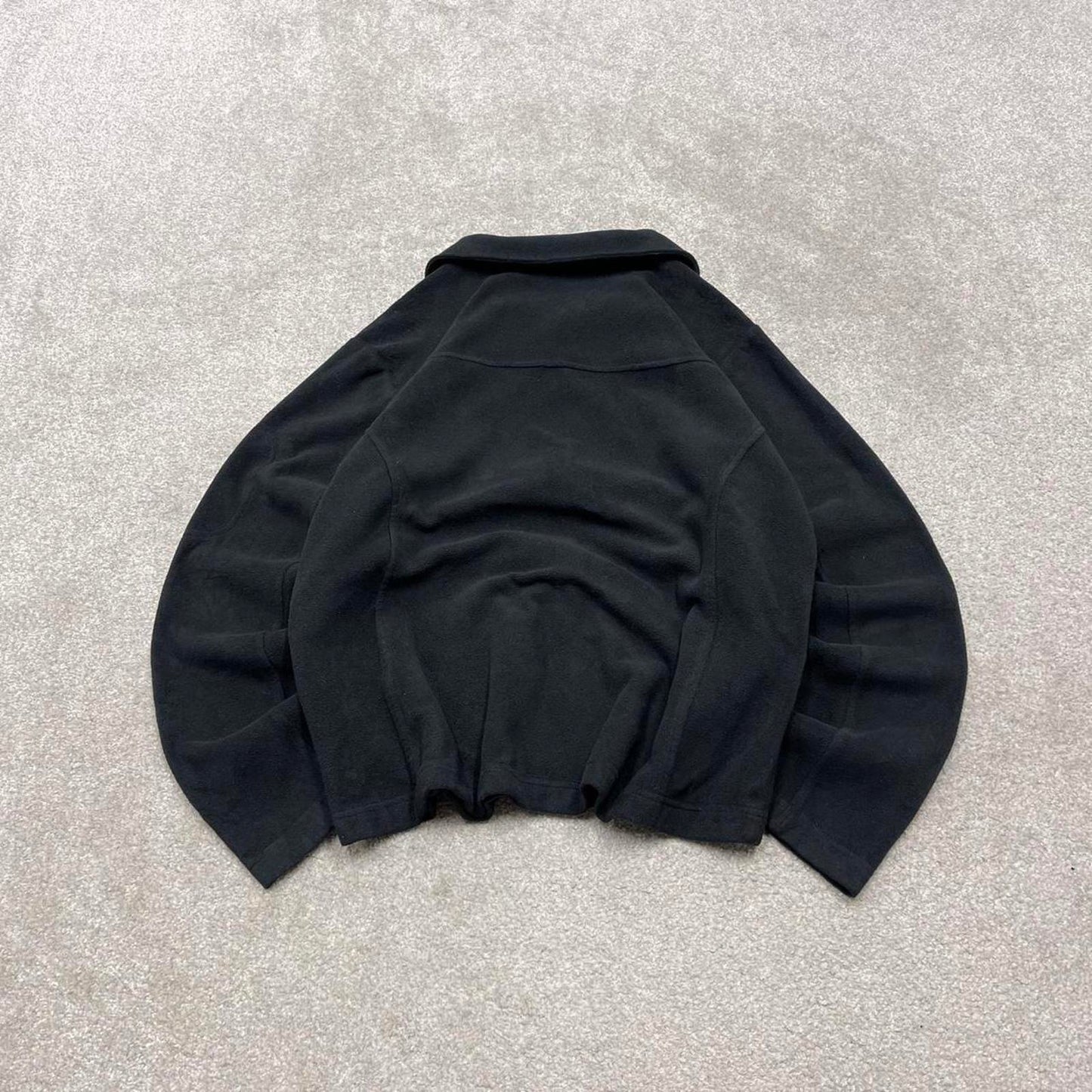 00s Columbia technical fleece XL women's black y2k style full zip up autumn casual