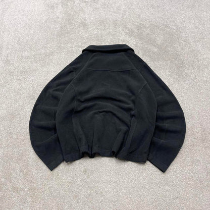 00s Columbia technical fleece XL women's black y2k style full zip up autumn casual
