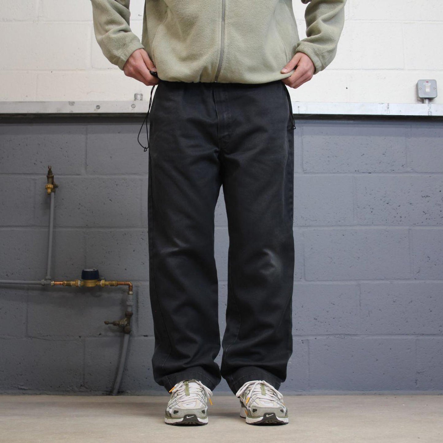 Y2K Dickies 874 work pants faded black Loose chino style skate trousers