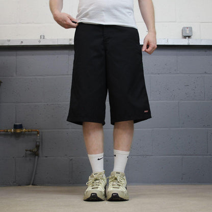 Dickies baggy chink shorts long leg black Twill chino skater surfer style shorts