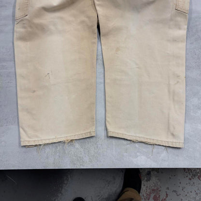 Tan Carhartt overalls W46L27 baggy canvas y2k dungarees