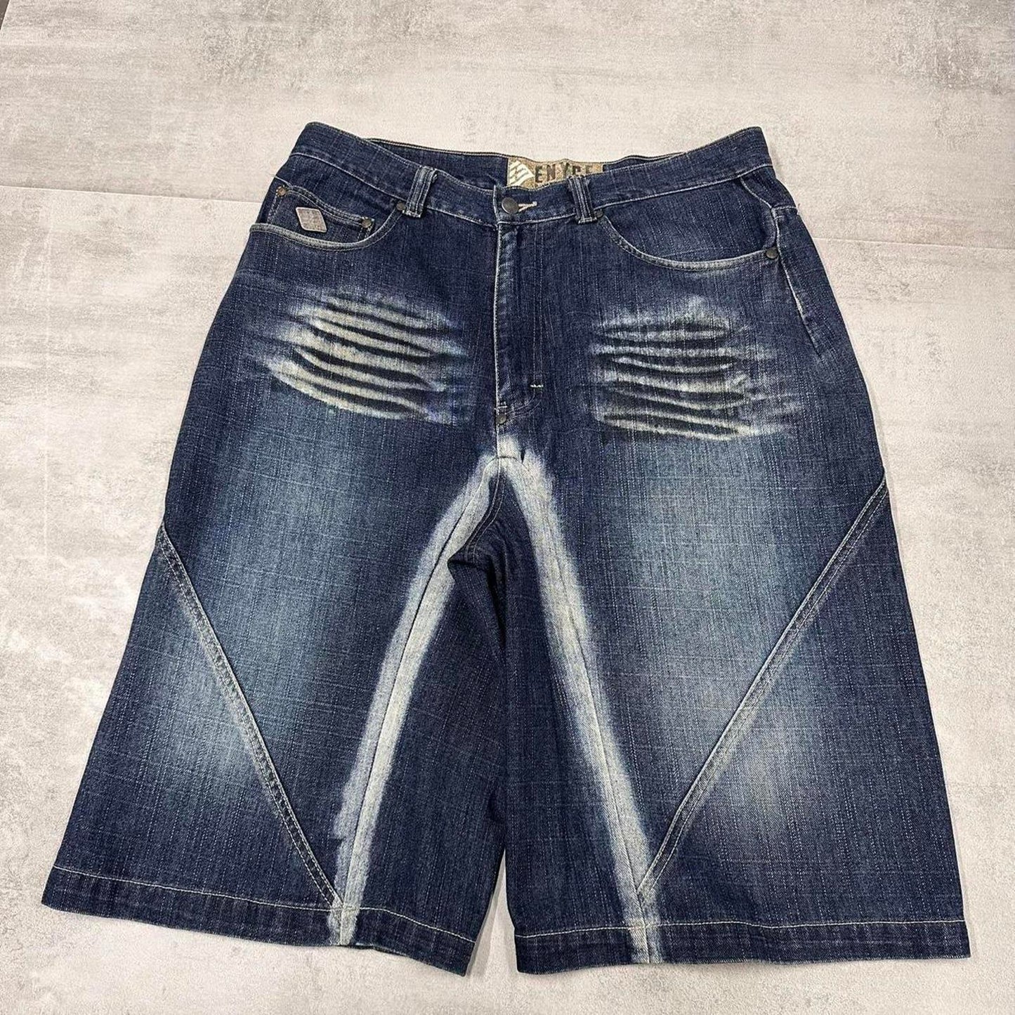 Baggy Enyce jorts W34 long wide leg 90s style skater shorts
