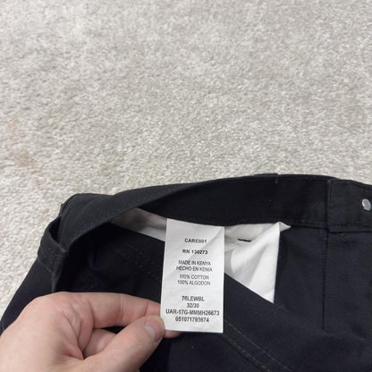 Wrangler chino cargo pants y2k W32L30 black Straight leg skater workwear pants, utility pockets