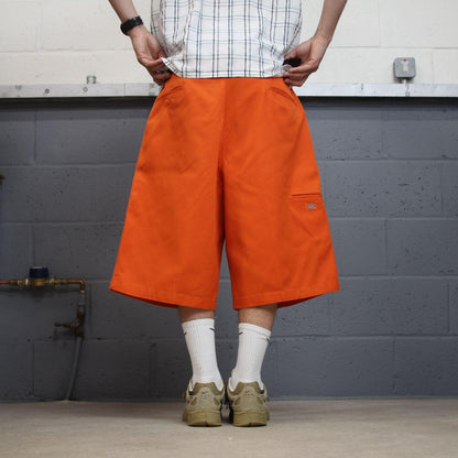 Baggy Dickies chino shorts carpenter orange Chino style skater shorts long wide leg festival