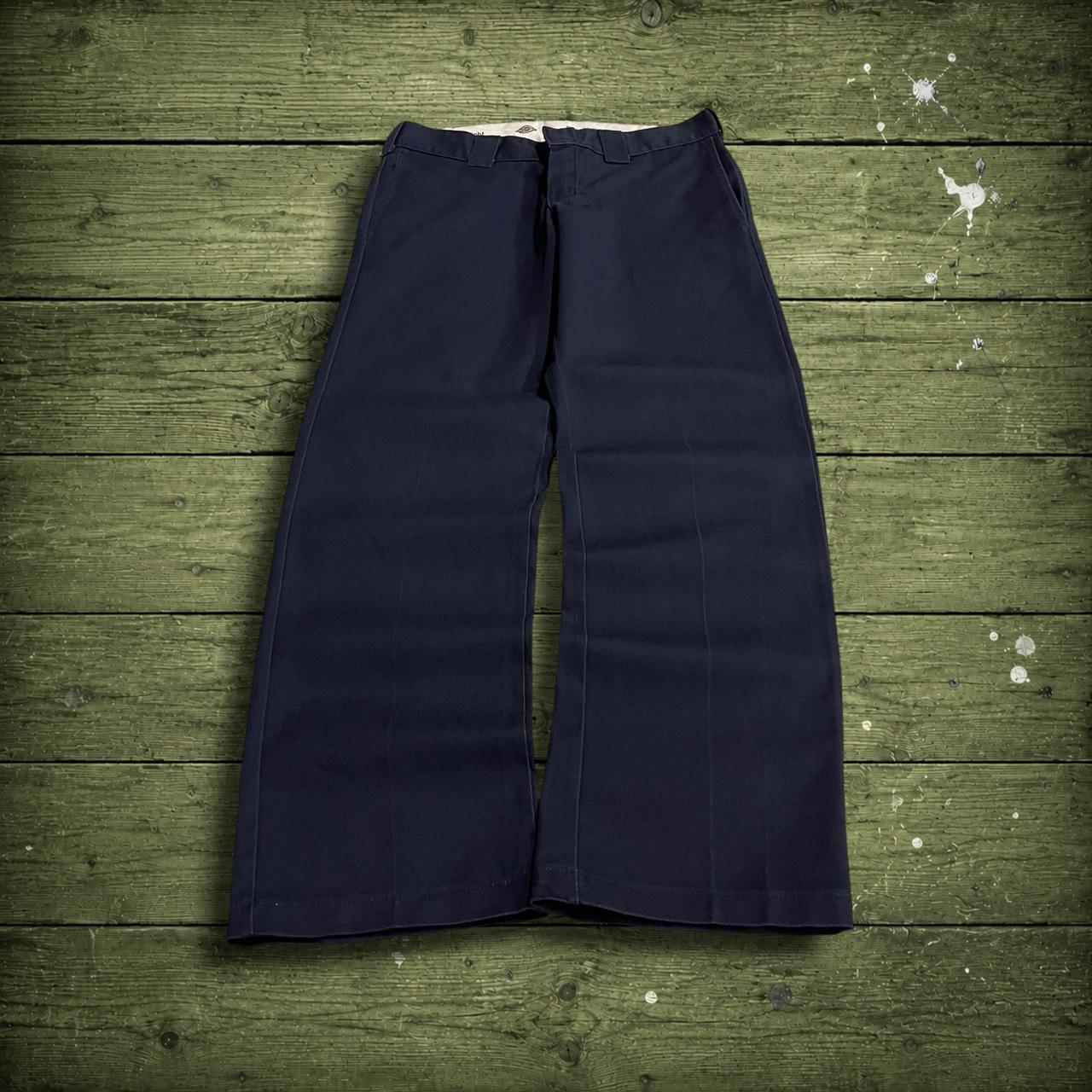 Dickies chino pants slim straight navy W32L31 Y2K chino skater style work trousers