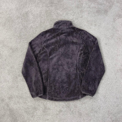 Y2K The North Face technical fleece M Grey Women's full zip teddy bear