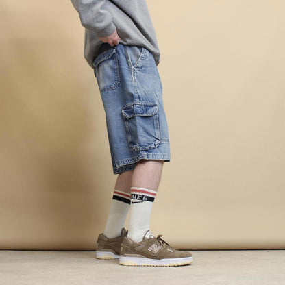 Blue Wrangler cargo jorts W36
